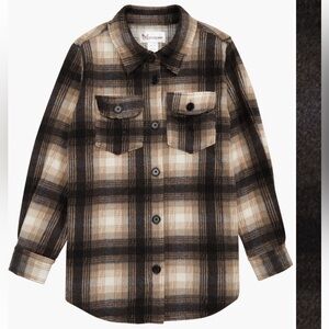 Girls Emporium Kids Plaid shirt jacket